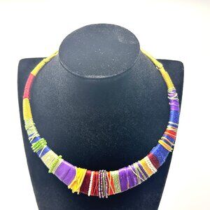 Stunner! 1994 Christian Lacroix Masai Collar Necklace — Expert Provenance — EUC